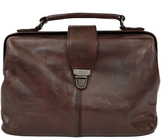 Bear Design Julia Crossbodytas Medium Dames - Leer - Bruin