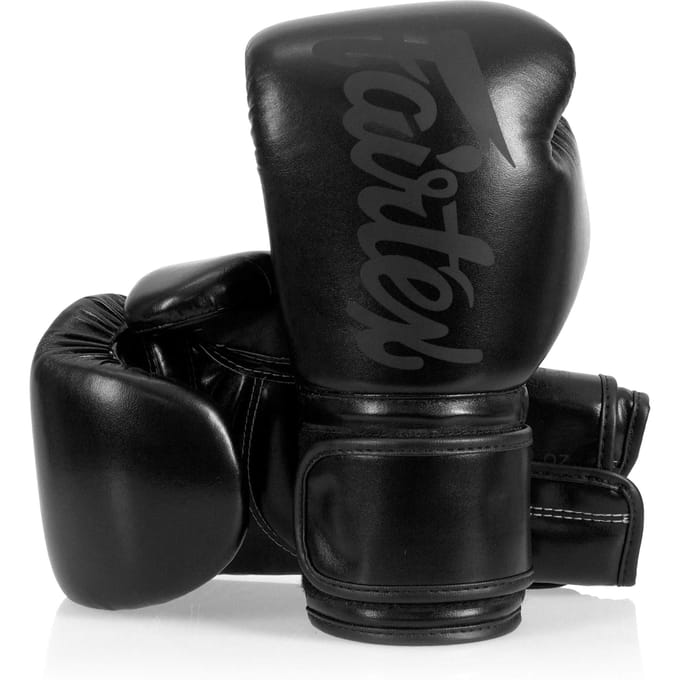 Fairtex BGV14SB Microfiber Bokshandschoenen - Art Collections - Solid Black 14 oz