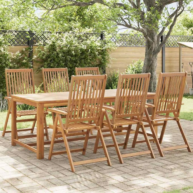 vidaXL - Klapstoelen - 6 - stuks - van - massief - acaciahout