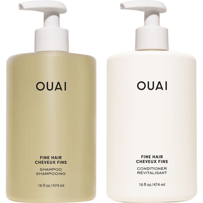 OUAI Fine Shampoo and Conditioner Jumbo Set