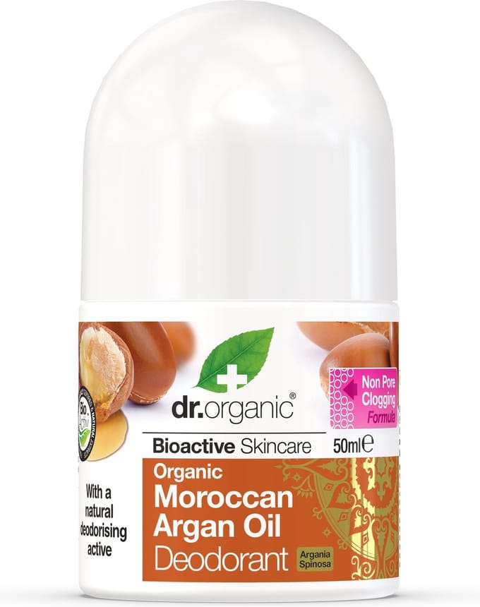 Dr Organic Moroccan Argan Oil Deodorant Roll On 50ml
