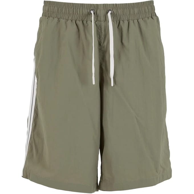 Urban Classics - Board with patched stripe Korte broek - 3XL - Olijfgroen