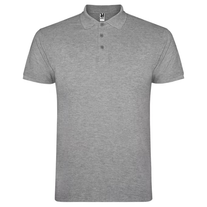 Roly Heren Star Heather Poloshirt (Heide Grijs)
