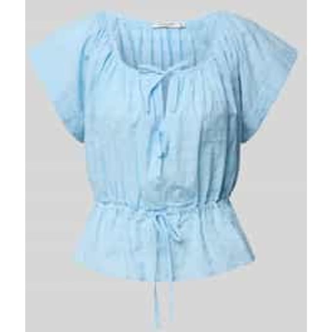 Regular fit blouse met structuurmotief