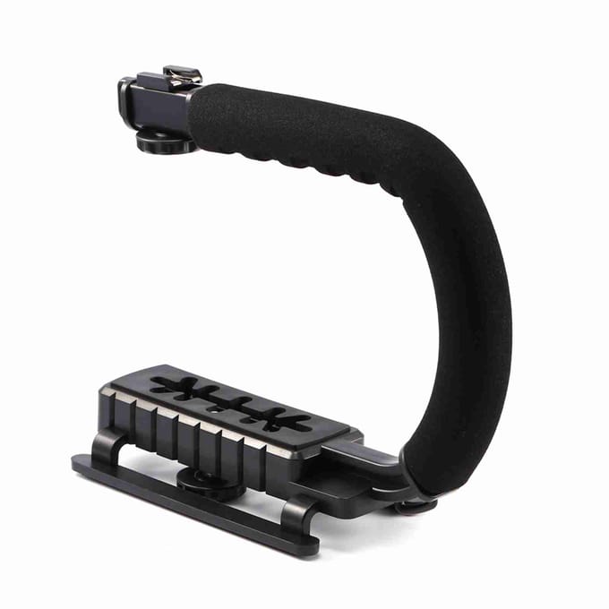 Zwarte Super Grip Video DV Spiegelreflexcamera Stabiliserende Handgreep voor DSLR DV Camcorder zwart