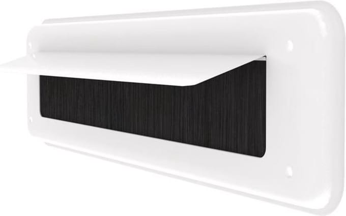Tochtklep - Wit - Aluminium - door-line - binnen wit 52.00.125