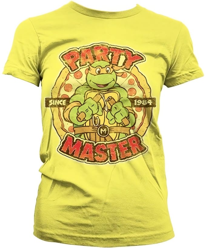 Teenage Mutant Ninja Turtles Dames Tshirt -M- Party Master Since 1984 Geel