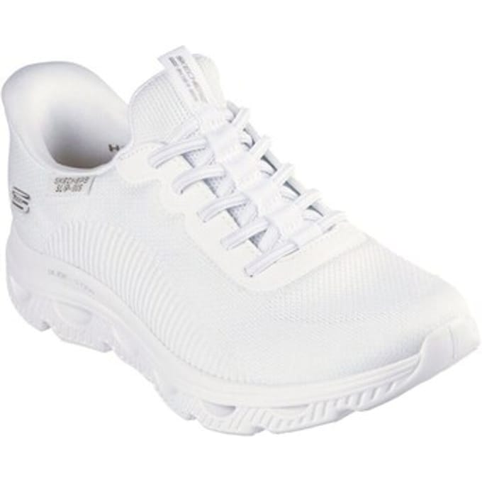 Skechers Dames Slip-ins BOBS Sport Arc Waves Sneakers 117629 W Wit