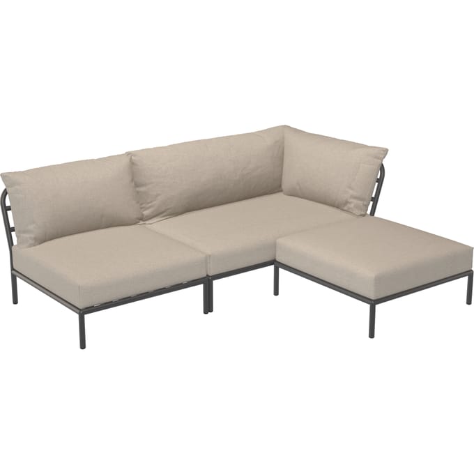 HOUE LEVEL 2 Loungestoel - Sunbrella Heritage ash