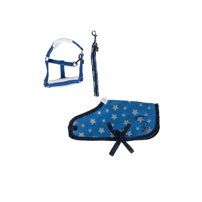 Miniature set voor pluchen pony kind HKM Kids Cuddle Pony