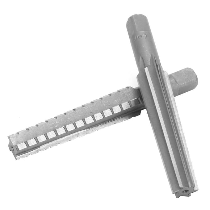 2 stuks HSS MT2 Taper Fijn Ruw Ruimer Snijgereedschap Set Rechte Schacht 1.5x12.5cm