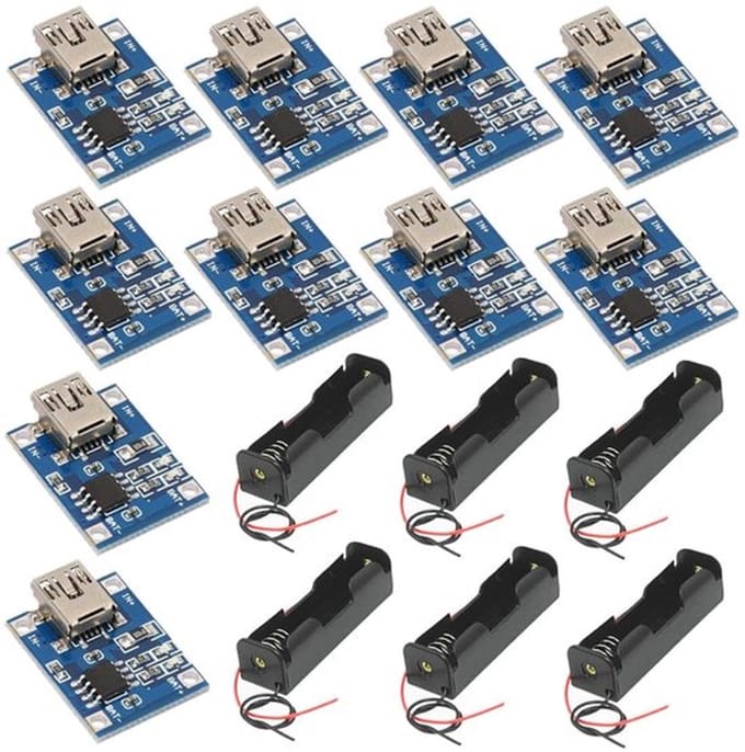 Allecto - 18650 Lithium Batterij Laadmodule - Mini Usb