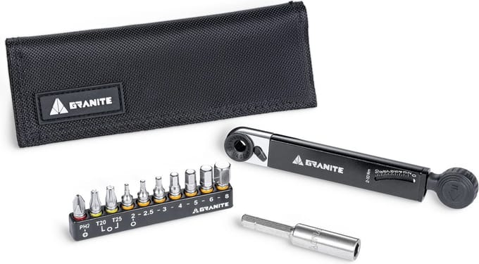 Granite - Rock'n'Roll TQ mini momentsleutelset - Zwart