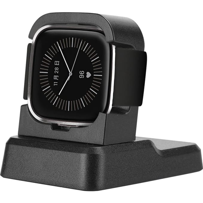 Desktop Dock Station Horloge Oplader USB Oplaadkabel Standaard voor FITBIT versa2 Smartwatch black