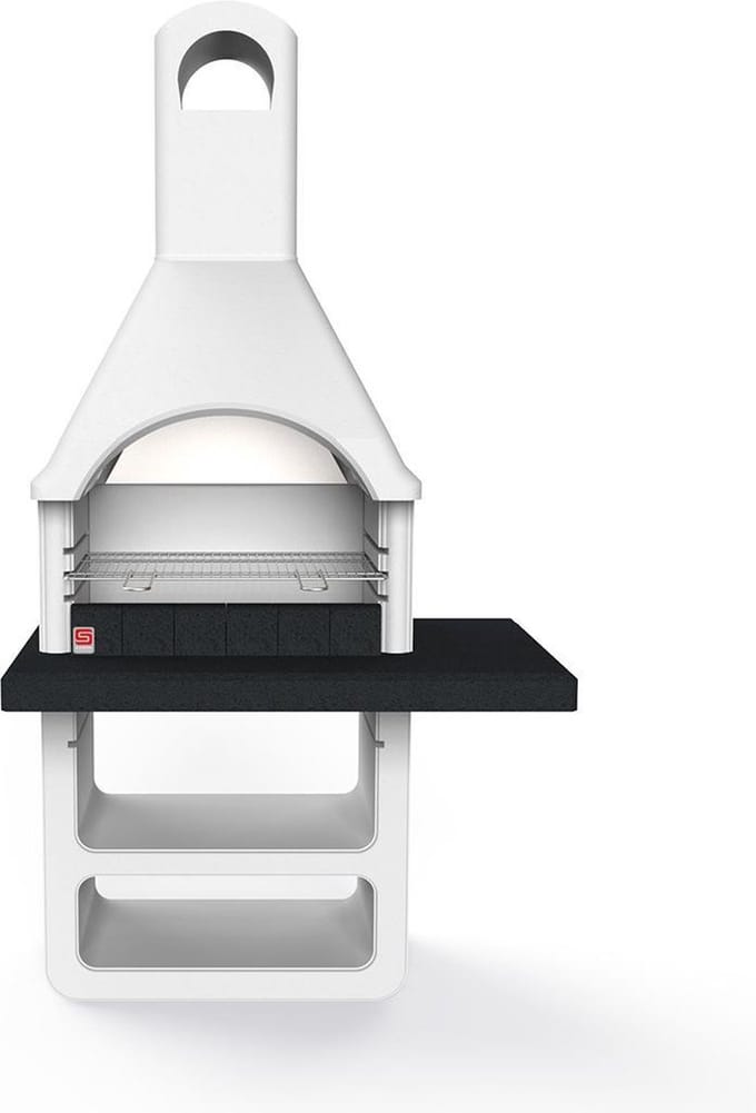 Sarom Fuoco - Betonnen barbecue - Maribor - Houtskool en hout - 114 x 64 x 212,5 cm