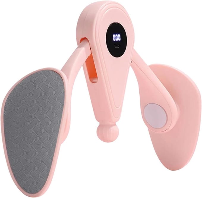 Dijbeentrainer - Bekkenbodemtrainer Benen - Lichaamsvorming Thuis - Met Displayteller - 6 x 17 x 6 cm - Roze