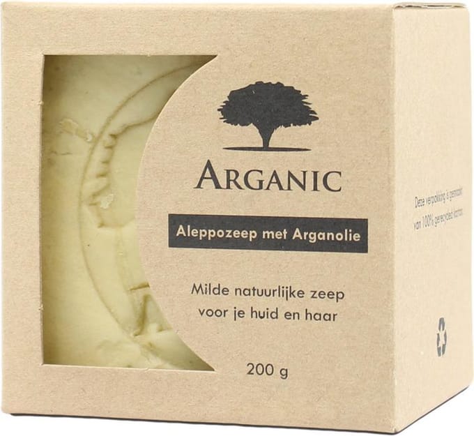 Aleppo Zeep met Verzorgende Arganolie - 200 gram