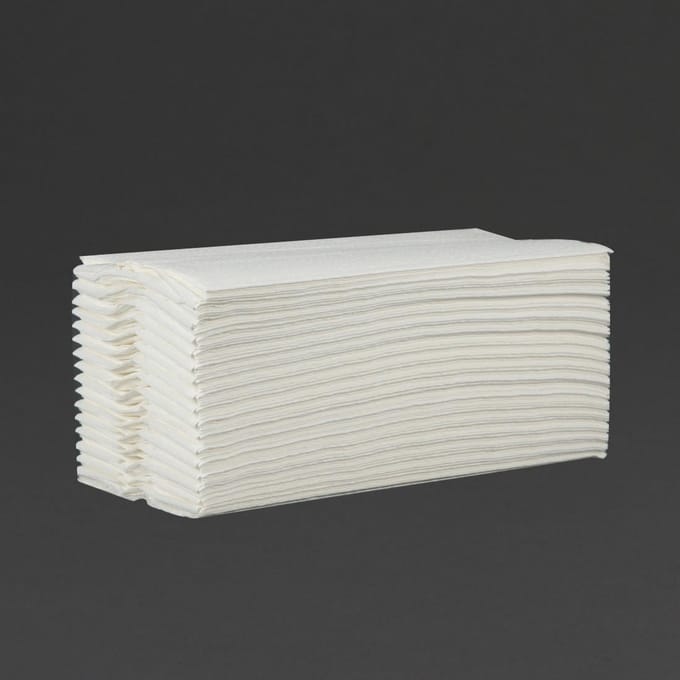 Jantex C vouw papieren handdoeken wit 2 laags (2295 vellen)