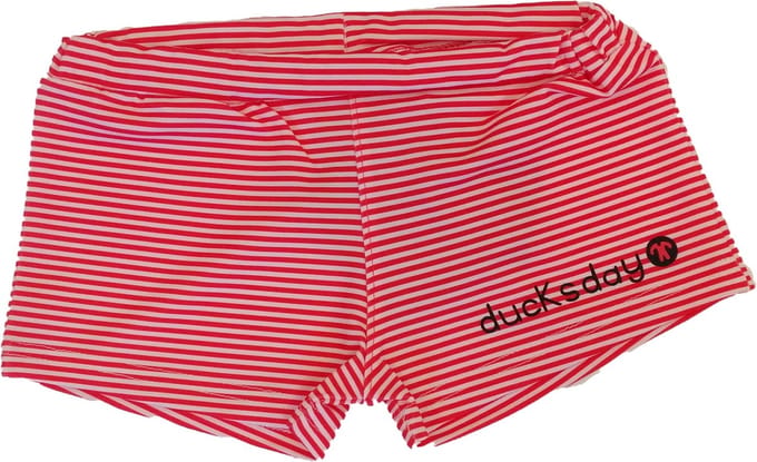 Ducksday - zwembroek - trunk - short -Rode  streep  - 10 jaar - UV beschermend - meisje