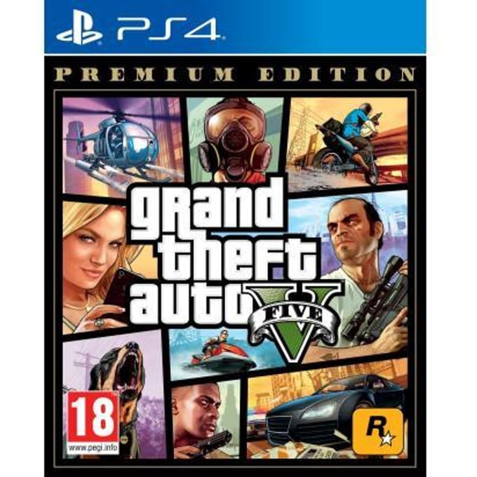 Sony PlayStation 4 PS4 GTA V Premium Edition Games