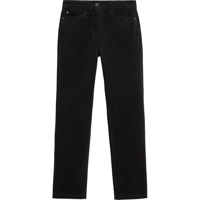 White Stuff Brooke Cord Trouser Charcoal Grey Größe: 10 | Stoffhosen Outlet | Damen | Schwarz