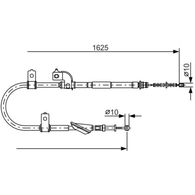 Kabel, parkeerrem BOSCH 1 987 482 081