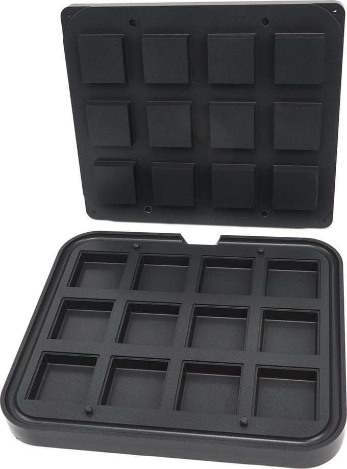 Tartelette Vorm - Vierkant - 72/62 mm - 12 stuks