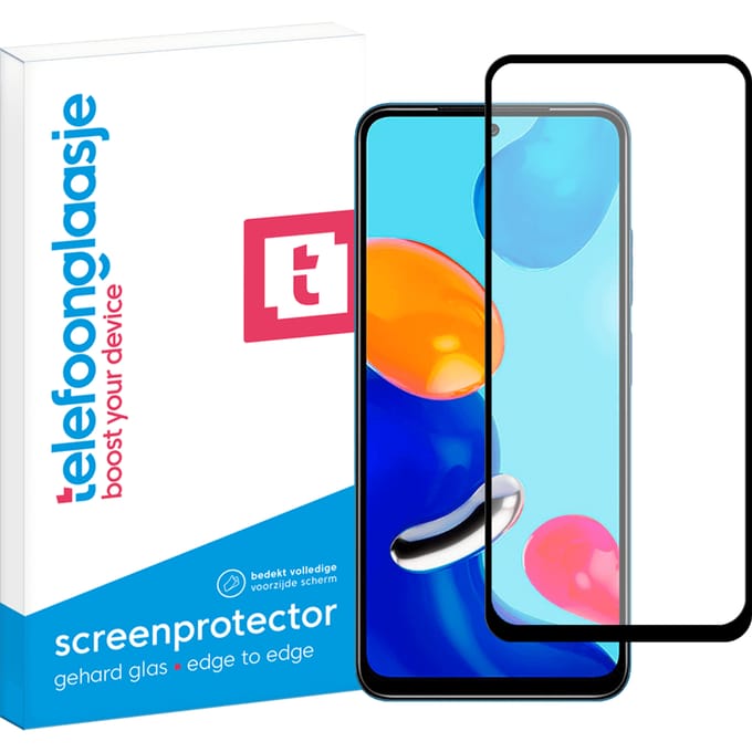 Xiaomi Redmi Note 11 screenprotector gehard glas Edge to Edge