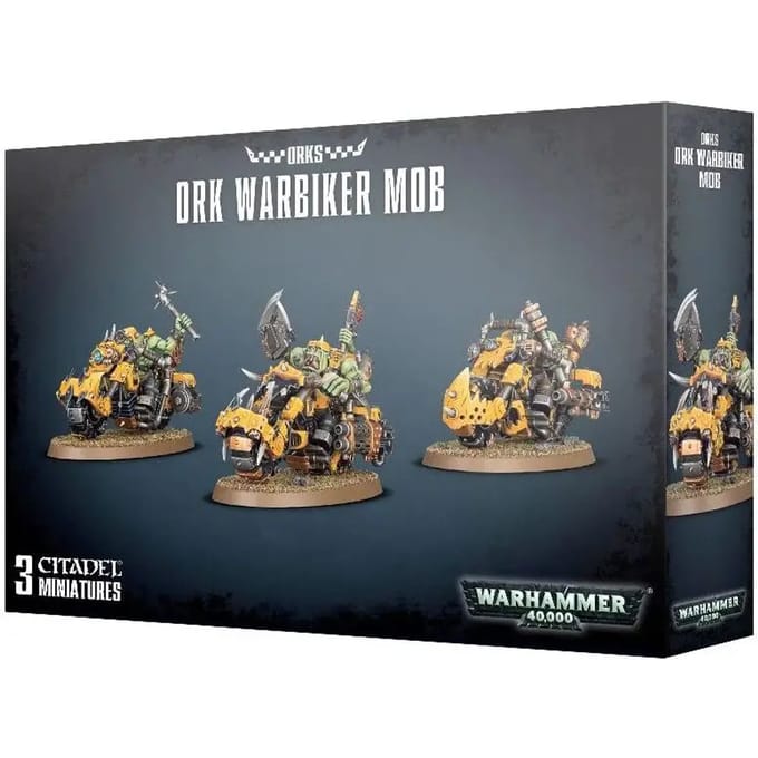 Beeldje Games Workshop Warhammer 40k - Orks Warbiker Mob