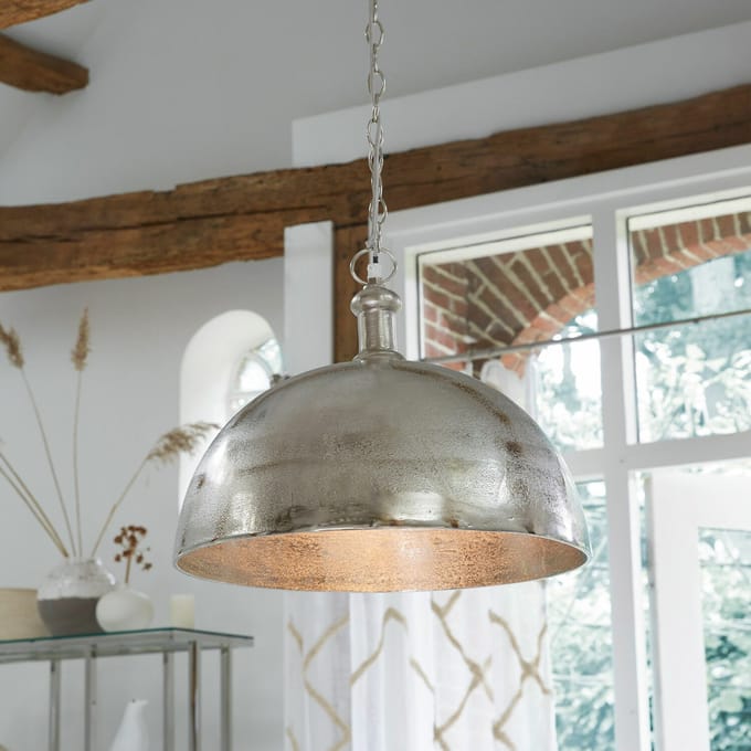 LOBERON Hanglamp Kandi zilverkleurig