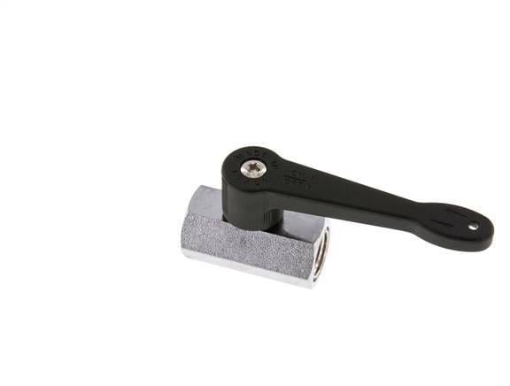 G 1/4 inch 2-Weg Messing Mini-Kogelkraan Lange Hendel 15 Bar