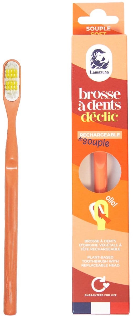Lamazuna Toothbrush soft coral 1 Stuks