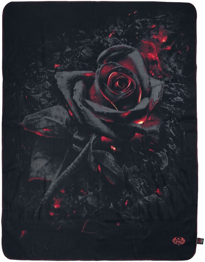 Spiral - Gothic Dekens - Burnt Rose - voor Geen - zwart