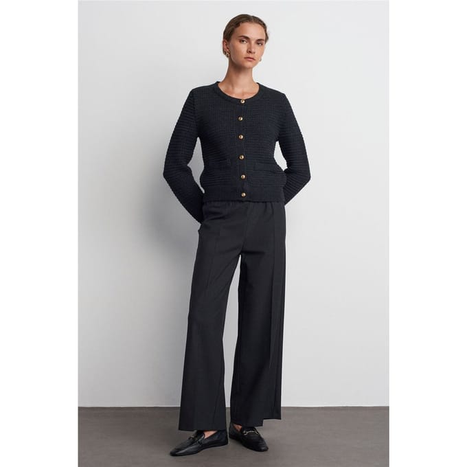Wijde Crepe Broek Met Touwtje Taille
