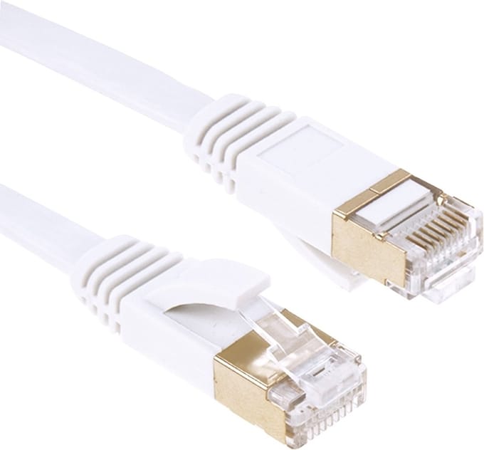 Provium - CAT7 Ethernet kabel - netwerkkabel - 10 Gbps - LAN - RJ45 - CAT 7 internetkabel compatibel met CAT5 en CAT6 - 2 meter - wit