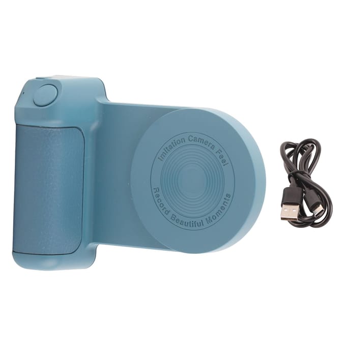 Magnetische Camera Handgreep Bluetooth Beugel Draadloze Oplader Smartphone Handgreep Houder voor Vlog Video zwart