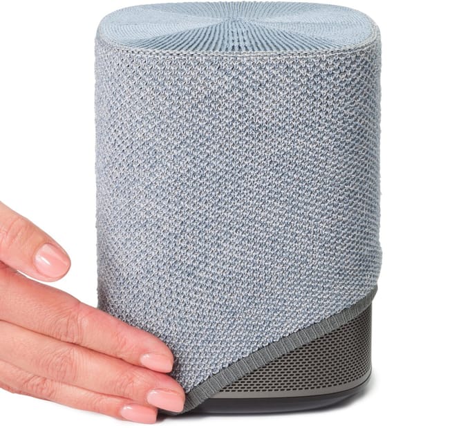 Soundskins – Luxe textielhoes / Luidsprekeraccessoire – Compatibel met Sonos Play 1 - Lichtblauw