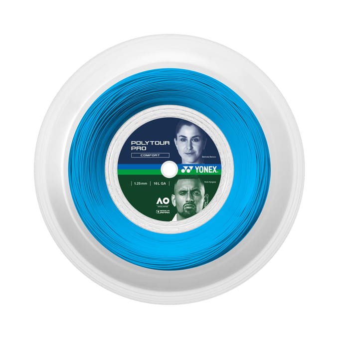 Yonex Polytour Pro - 1.30mm - Tennissnaar - Rol 200m - Polyester - Blauw