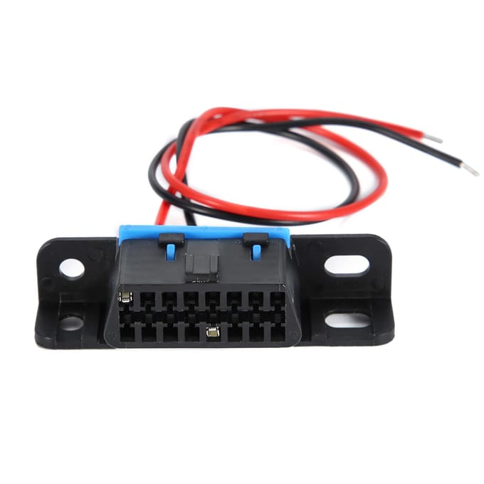 Câble d'alimentation pour prise OBD2 femelle de voiture, test de burn-in, testeur de fil de maintien black