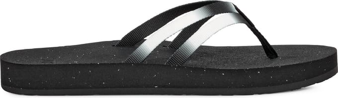 Teva W ReFlip Strappy Gradiate Dames Slippers - Zwart/Wit - Maat 36