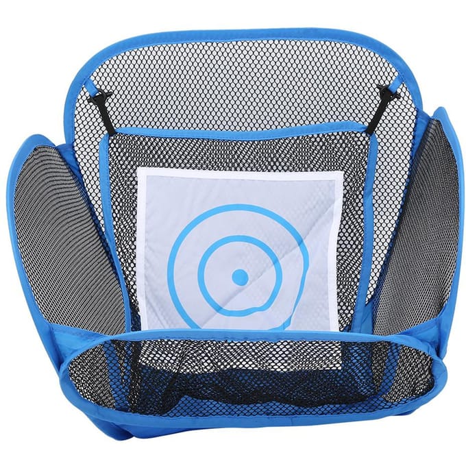 GP2220 Blauw Opvouwbaar Golfnet Pitchen Chippen Verzamelen Training Oefen Mesh black