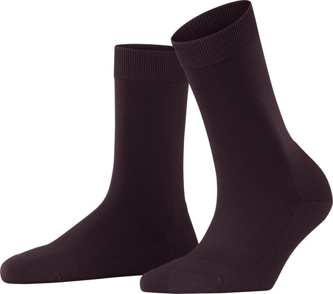 FALKE ClimaWool eenkleurig wol lyocell sokken dames rood - maat 37-38
