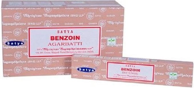Satya - benzoin - wierook - benzoe - doos van 12 stuks