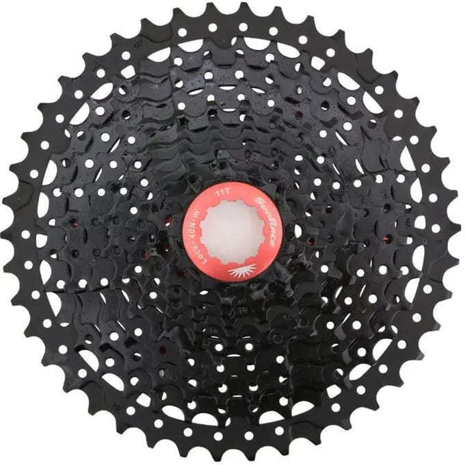11-speed cassette Sunrace CSMX8 11-42T - Zwart/Rood