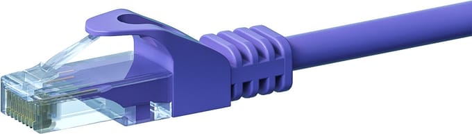 Danicom CAT6 UTP patchkabel - 1 meter paars - CCA - netwerkkabel - internetkabel - UTP kabel - RJ45 - 1000 mbit/s