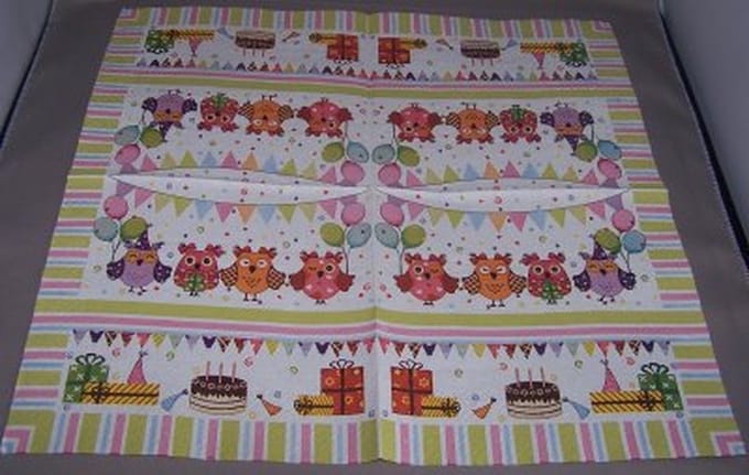 Lunch servetten Feest uiltjes - PAW Decor - 33x33 cm