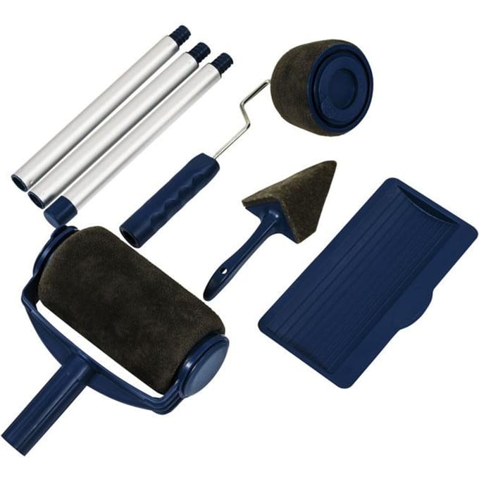 Niet-druipende verfrollers - Profi Set Met Verfbak 900 + 300 ml