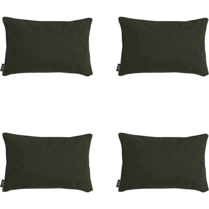 Madison - Sierkussen Green canvas eco+ - Ca. 30x50 cm - Set van 4