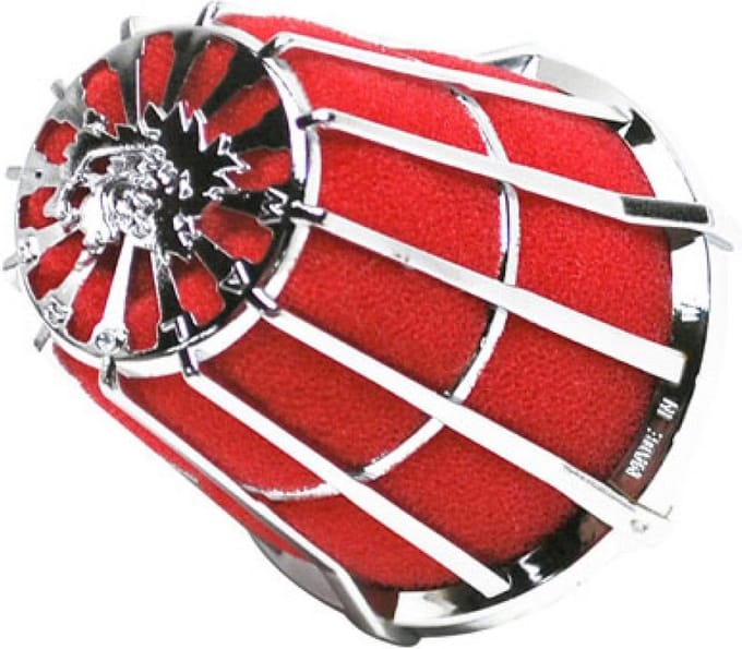 malossi auto luchtfilter 04 2412.k0 / Ø32mm chroom nieuw