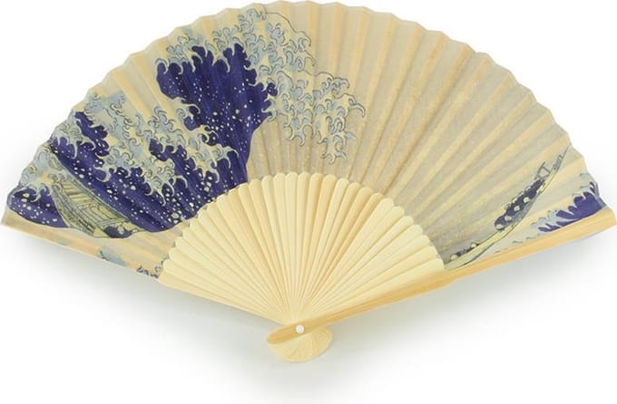 Lanzfeld - Waaier - Handwaaier - Bamboe - De Grote Golf van Hokusai